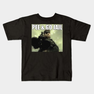 Big Boss "Pee & Go Jail" Kids T-Shirt